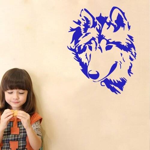 EmpireYing 3 Sizes 8 Colors Ferocious Animal Lonely Cold Wolf Totem Logo Car Sticker Motorcycles Laptop Wall Decor Vinyl Decals