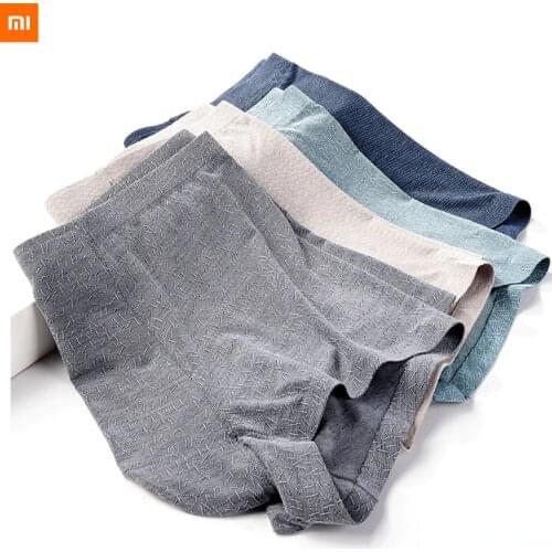 Xiaomi mijia Modal graphene underwear mens seamless boxer shorts breathable jacquard shorts light silky no trace dry soft
