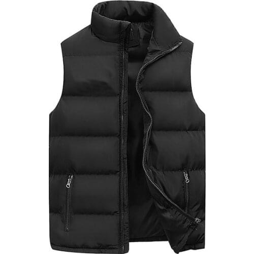 Newest Mens Winter Casual Sleeveless Windproof Down Jacket Vest
