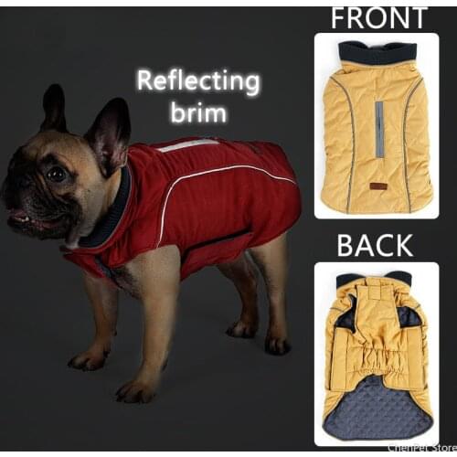 Pet Clothing Warm Dog Jacket Dog Costume Pets Acessorios Hoodies Large Dog Clothes French Bull Labrador Dog New Year Gift