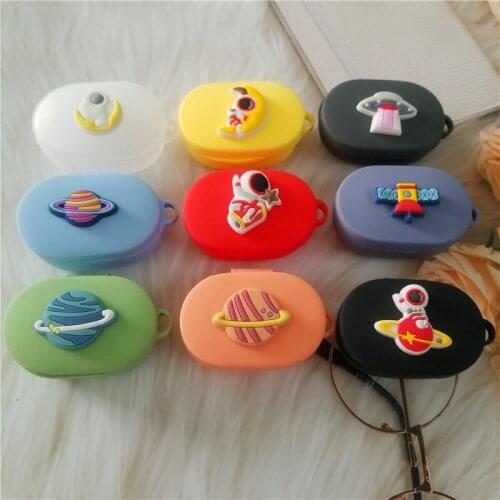 Cartoon Astronaut Silicone Earphone Case for Xiaomi MI Redmi AirDots Cover TWS Bluetooth Earphone Wireless Headset Shell