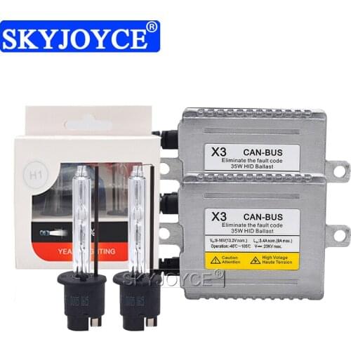 SKYJOYCE 35W Canbus HID Headlight Kit Xenon Yeaky H1 H7 H3 H11 9005 9006 D2H Auto Lamp Bulb Error Free DLT X3 Canbus Ballast Kit