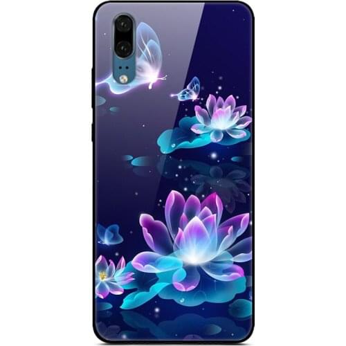Glass Case For Huawei P20 Phone Case Phone Cover Phone Shell Back Bumper Series 1