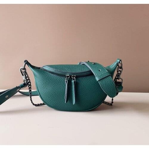 2021 New Design Soft Leather Hobos Bag Fashion Female Chest Bag Exquisite Retro Crossbody Bag For Woman