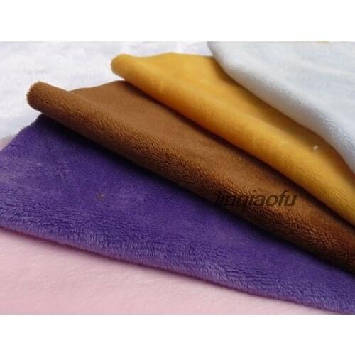 Crystal super soft cloth short plush clothing fabric, high-end clothing plush fabric