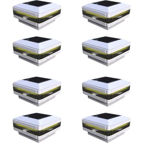 Solar Lamp Outdoor Lighting IP65 Waterproof LED 3W 2200Mah Lighting Deck Fence Cover Light For Garden Decoration