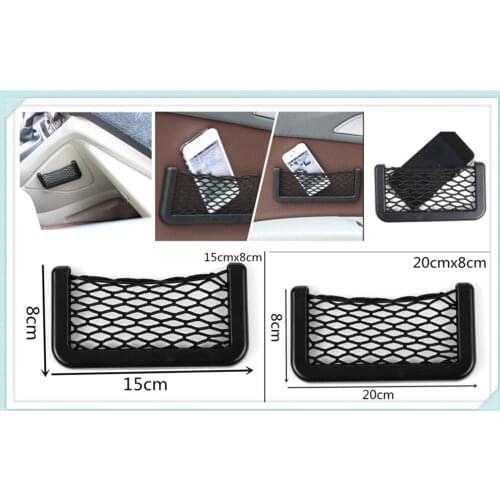 Universal black car seat side net storage pocket for Ford Mad Evos Stealth Start iosis F-450 Verve