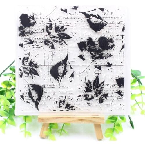 Vintage Leaves Transparent Clear Silicone Stamps for DIY Scrapbooking/Card Making/Kids Fun Decoration Supplies 507