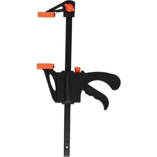 Woodworking F Clamps, Set of 4Pcs 100mm 4'' F-Bar Carpenter Clip Clamps Made of Aluminum Alloy and Plastic Fast Grip