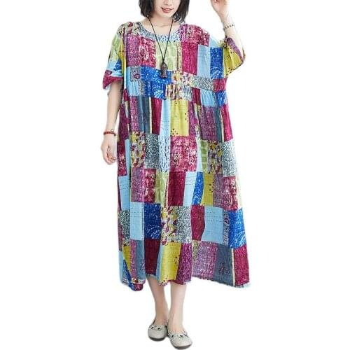 ARCSINX Mori Girl Womens Dress Oversized 7XL 8XL Short Sleeve Summer Dresses For Women Large Size 4XL 5XL 6XL Cotton Sundresses