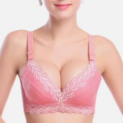 Female Underwear small breast Push Up Bra minimizer deep vs 5cm thick Padded brassiere lace bras for women pushup bra girls bras