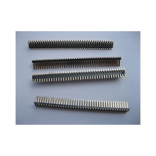 10 pcs Gold Plated SMD SMT 1.27mm Breakable Male Pin Header 2x40 80pin Dual Row