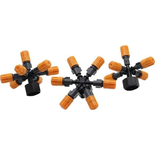 20 Sets Atomizing Nozzles Multi-way Misting Sprayers With 1/2" Female Thread Connectors Garden Irrigation Water Sprinklers