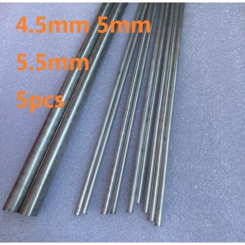 4.5mm 5mm 5.5mm 5pcs aluminum alloy rod AL alloy bar aluminum stick Solid aluminum round bar aluminum cylinder column