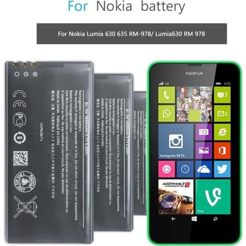 1830mAh BL-5H Battery For Nokia Lumia 630 Lumia630 RM-977 RM-978 Moneypenny RM 977 978 BL 5H Mobile Phone
