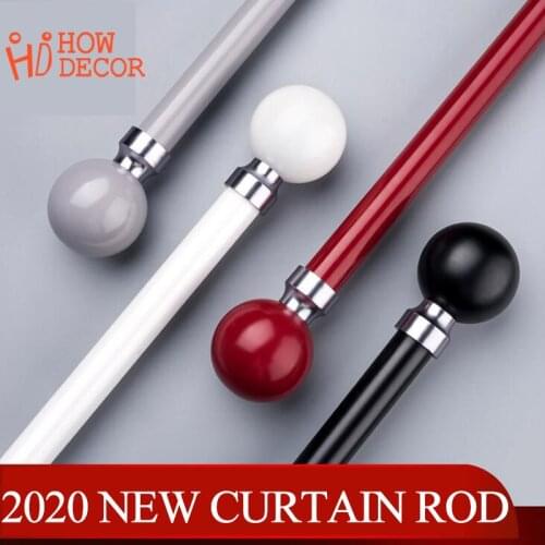 Aluminum Alloy White Nano Silence Grained Curtain Rod Single Double Rods Side installation Tracks Curtain Accessories