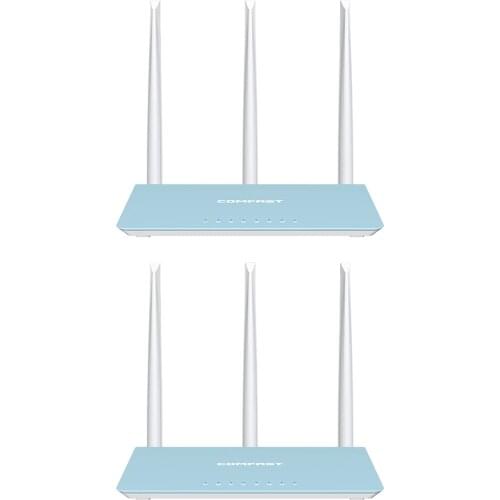 2.4+5.8GHz 1200Mbps Wireless Router High Gain Antennas Wider Coverage Dual-Band WiFi Repeater with 3 External Antennas