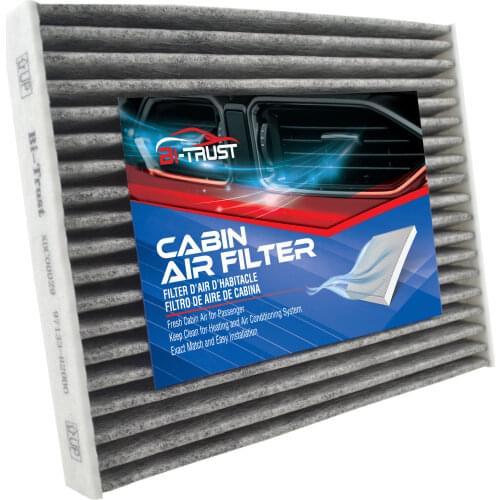 Bi-Trust Cabin Air Filter includes Activated Carbon Replacement for Kia Soul 2014 2015 2016 2017 2018 2019 L4 1.6L 2.0L CP002