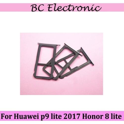 New Original For Huawei p9 lite 2017/honor 8 lite phone Sim Card Holder Tray Card Slot For Huawei p9 lite 2017 on battery cover
