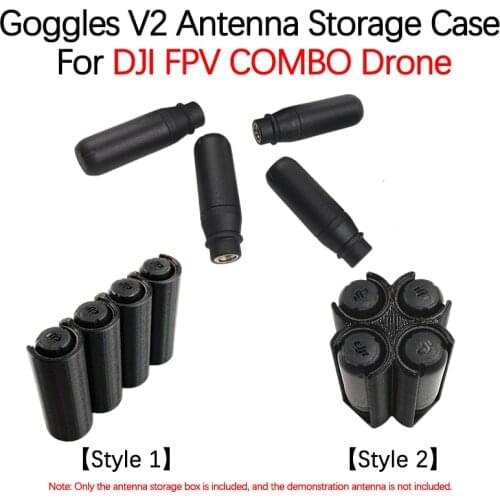 For DJI FPV COMBO Drone Flying Goggles V2 Antenna Storage Box Anti-lost Anti-pressure Protection Case Glasses Accessories