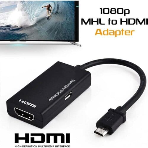For Type C & Micro USB To HDMI Adapter Digital Video Audio Converter Cable HDMI Connector For Laptop Phone With MHL Port