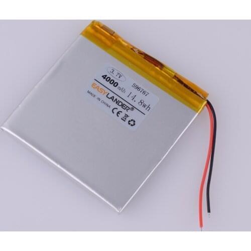 596767 606767 3.7V 4000mAh Rechargeable li Polymer Li-ion battery For Tablet PC iPAQ E-Book DVD Consumer electronics safety