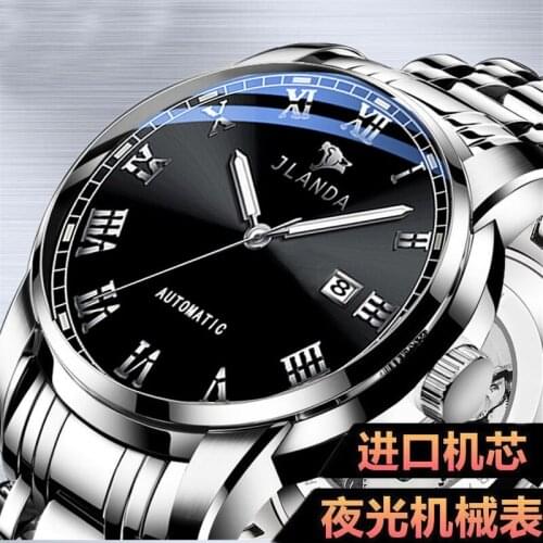 In 2021 Jinfengda Brand Watch Full Automatic Mechanical Mens Watch Fashion Simple Waterproof Quartz Watch New Products