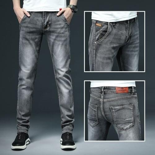 Men Fashion Brand Mens Colored Jeans Stretch Skinny Jeans Casual Slim Fit Denim Trousers Male Green Black Khaki White Pants Male