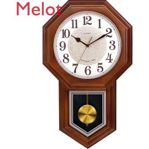 Chinese Style Wall Clock Living Room Classical Chinese Style Clock Home Creative Clocks Large Wall Clock
