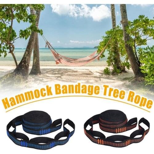 New 2 Pcs 5-Ring High Load-Bearing Hammock Straps for Home Outdoor