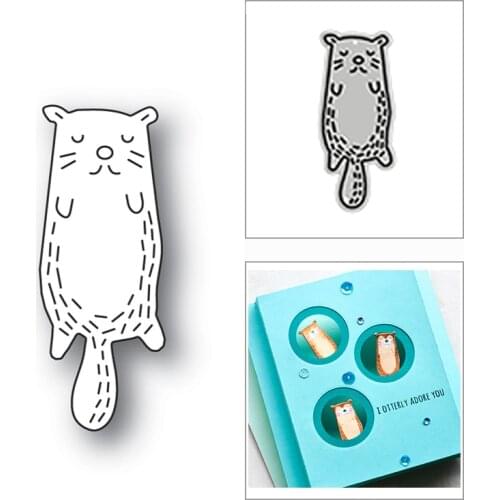 New Lovely Cat Kitty Animal Friend 2020 Metal Cutting Dies for DIY Scrapbooking and Card Making Decor Embossing Craft No Stamps