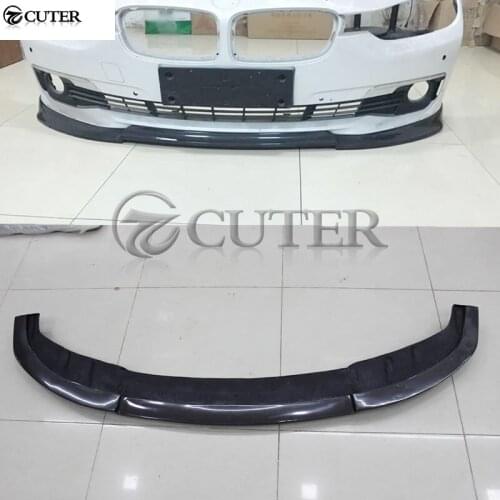 F30 3 series original style Carbon Fiber Car front bumper lip splitter For BMW F30 325i 320i standard bumper 2016