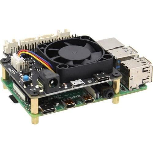 Raspberry Pi X735 Safety Shutdown Power Management & Auto Cooling Board for Raspberry Pi 4 Model B/3B+(plus) /3B / 2B