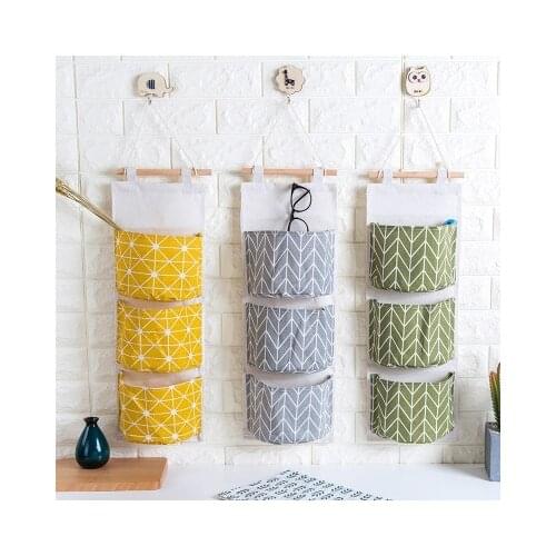 Residence Inn Cotton Storage Bag Hanging Multi-Layer Hang dou bu Art Door after Debris Storage Bag