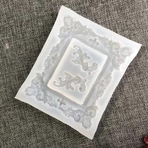 Handmade Photo Frame Resin Mold Silicone Picture Frame Fondant Candy Chocolate Mold Art Craft