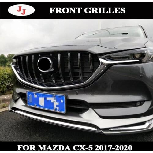 FRONT BUMPER ABS MODIFIED GRILL GRILLS FIT FOR MAZDA CX-5 CX5 AUTO GRILLE 2017 2019 AUTO FRONT MESH EXTERIOR MASK TRIMS COVERS