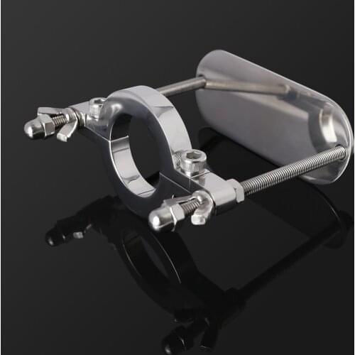 Stainless Steel Ball Penis Bondage BDSM Ball Stretcher Scrotal Fixture Ball Lock Extreme Chastity Device Torture Devices