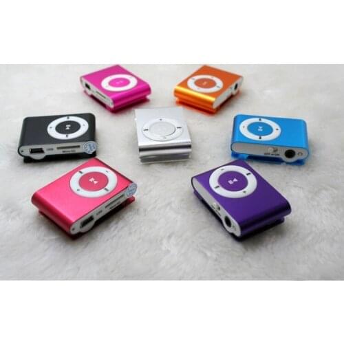 Random color Mini Clip MP3 Player With Micro TF/SD Card Slot sports mini MP3 Music Player Hot Sale Free Shipping