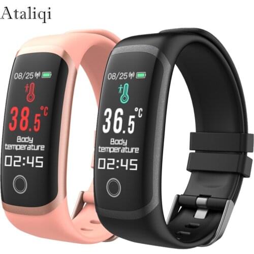 Smart bracelet watch Thermometer blood pressure measurement Sport wristband Activity Fitness Tracker Smart Band For Android IOS