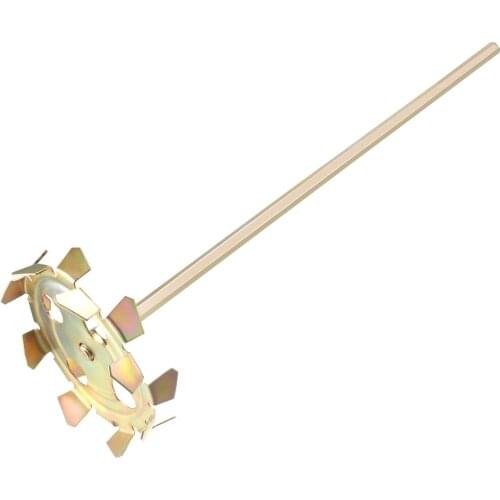 Uxcell Paint Mud Mixer 118mm Dia. 415mm Long Cement Compound Drywall Tool for Electric Drill Hex Shank Carbon Steel