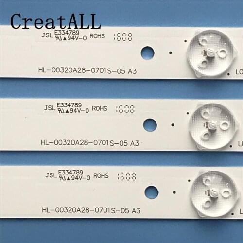 LED Backlight strip 7 lamp For JVC 32'' TV HL-00320A28-0701S-05 A2 A3 04 B0 LED-32D8 LT-32DE75 180.DT0-32D900-0H CX315DLEDM