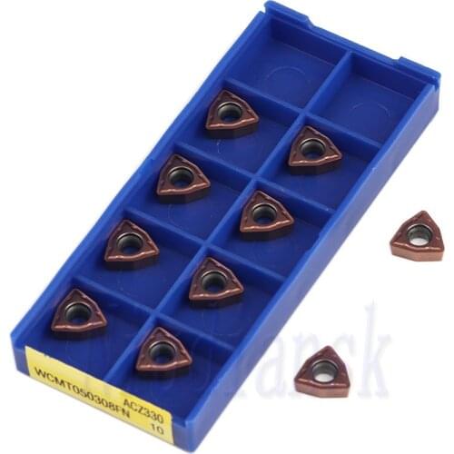 WCMT050308 FN ACZ330100% original External Turning Tool carbide tool WCMT050308 CNC lathe turning tool turning insert tool