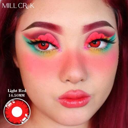 2PCS Halloween Coloured Contact Lenses Bloodcurdling Color Cosplay Contact Lens for Eyes