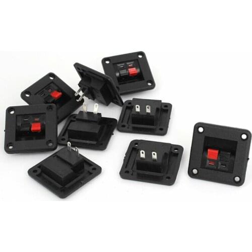 2 Way Speaker Box Connector Terminal Binding Post Spring Clip