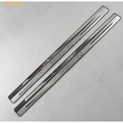 304 stainless steel Scuff Plate / Door Sill car styling for Volkswagen Scirocco 2011-2015