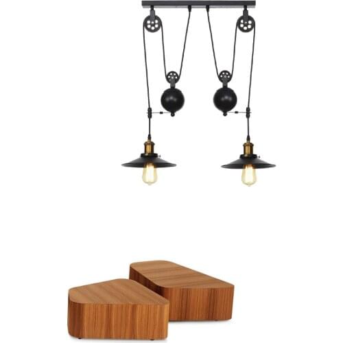 American Vintage pendant Light Industrial Wind Creative Black Pendant Lamp Illumination Light Fixture LED E27 110V 220V Lustre