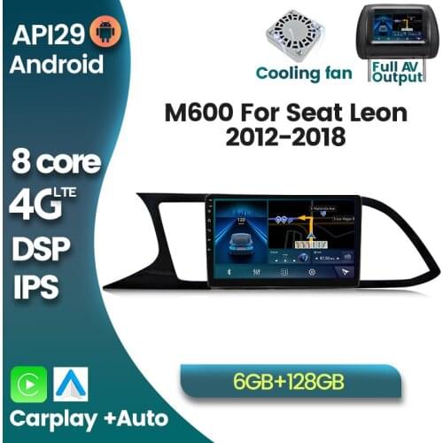Android 10 6G+128G 4G WIFI DSP Auto Radio Multimedia Video Player For Seat Leon 3 2012-2020 GPS Navigation Auto Radio Carplay