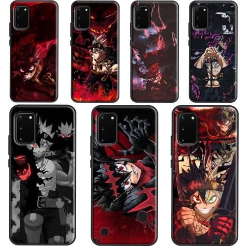 Black Clover Anime Phone Case For Samsung Galaxy S21 S20 Ultra S8 S9 S10 Plus Note 10 Note 20 9 S20 FE Cover