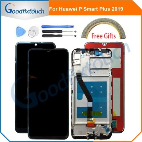 For Huawei P Smart Plus 2019 LCD Display Touch Screen Digitizer Assembly With Frame For Huawei P Smart+ 2019 PSmart Repair Parts