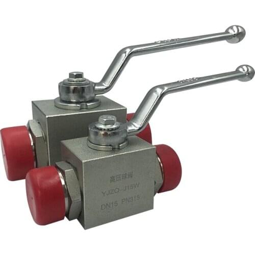Male thread high pressure hydraulic ball valve YJZQ/KHB-J6W J8W J10W J15W J20W J25W J32W